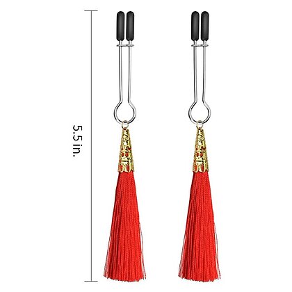 Cleme Sfârcuri Glamour Tassel Roșu
