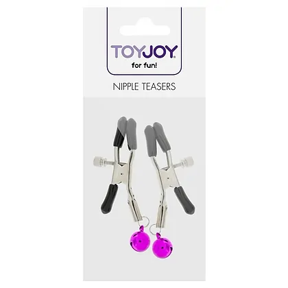 Clești ToyJoy Pentru Sfârcuri Nipple Teasers cu Clopoței Negru
