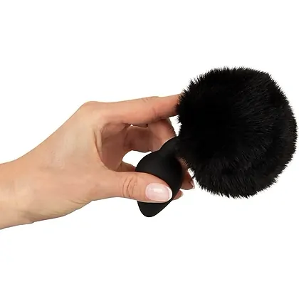 Coada Pufoasă Plug M You2Toys – Discret, Negru, silicon