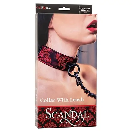 Colier Și Lesă Scandal Negru