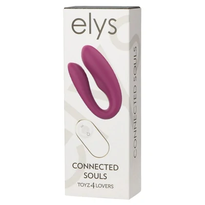 Connected Souls Vibrator Pentru cuplu Reîncărcabil, Flexibil Mov