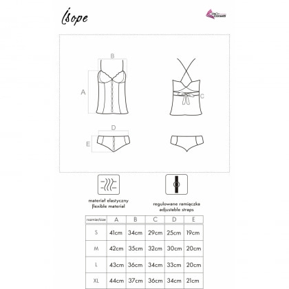 Corset cu Chilot LivCo Isope Alb L