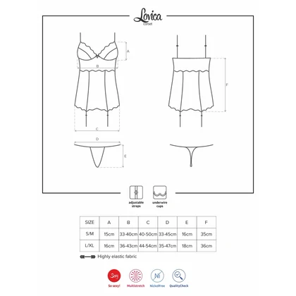 Corset Cu Portjartier Obsessive Lovica Roșu L-XL