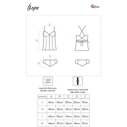 Corset LivCo Isope Alb L