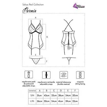 Corset LivCo Parmin Rosu S-M