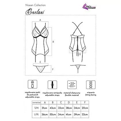 Corset LivCo Roxelani Negru L-XL