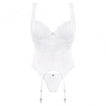 Corset Obsessive Amor Alb S-M