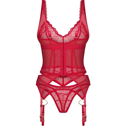 Corset Obsessive Cupide Desir Roșu S-M