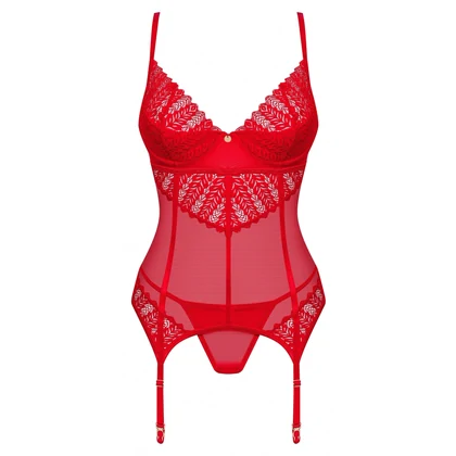 Corset Obsessive Ingridia Roșu XS-S