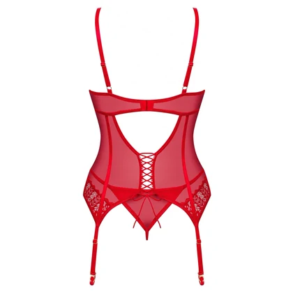 Corset Obsessive Ingridia Roșu XS-S