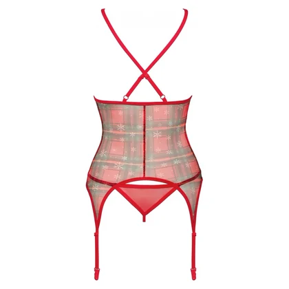 Corset Obsessive Jollymore Roșu XL-2XL