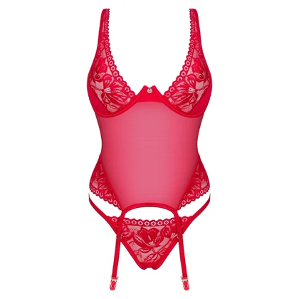 Corset Obsessive Lacelove Roșu M-L