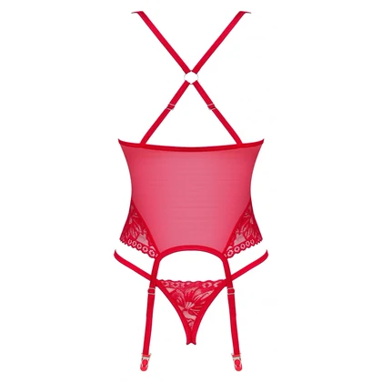 Corset Obsessive Lacelove Roșu M-L