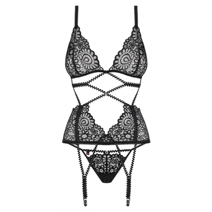 Corset Obsessive Mixty Negru L-XL