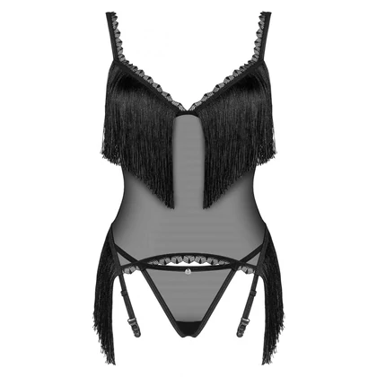 Corset Obsessive Sherila Negru XS-S