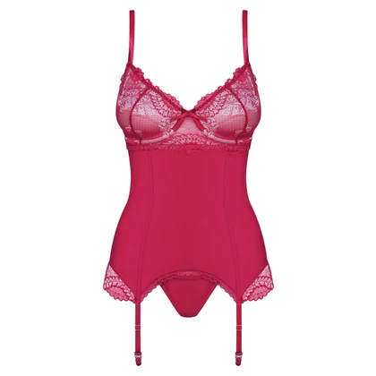 Corset Roșu Obsessive Rosalyne S-M