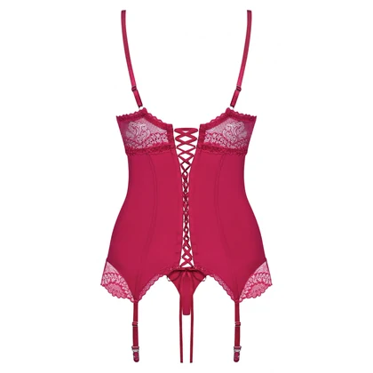 Corset Roșu Obsessive Rosalyne S-M