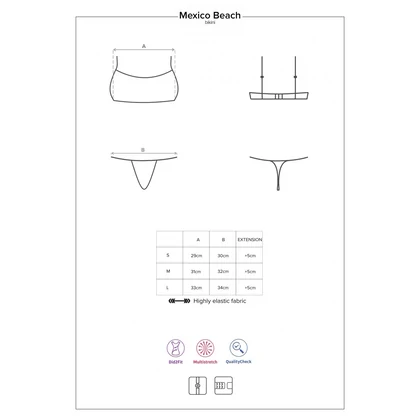 Costum Baie Obsessive Mexico Beach Verde S