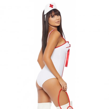 Costum Forplay În Perfect Health Alb XS-S