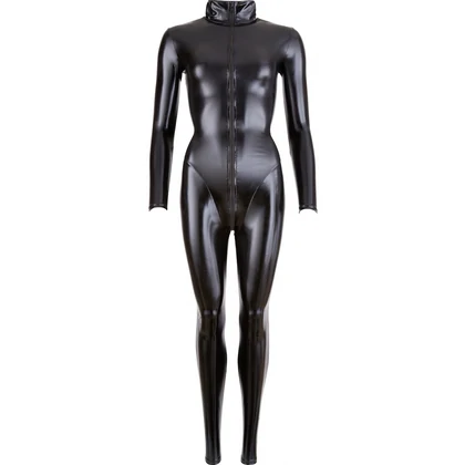 Costum Latex Cottelli Collection Jumpsuit Negru M