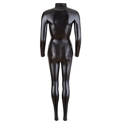 Costum Latex Cottelli Collection Jumpsuit Negru M