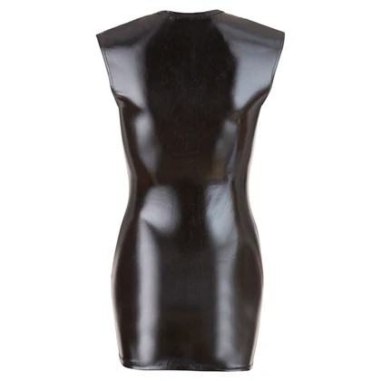 Costum Latex Damă Wetlook With Zip Negru S