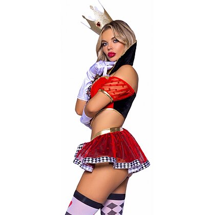 Costum Leg Avenue Burning-Hot Royal Queen Roșu XS