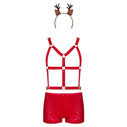 Costum Obsessive Mr. Reindy Roșu L-XL