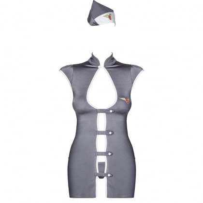 Costum Obsessive Stewardesă Gri S-M