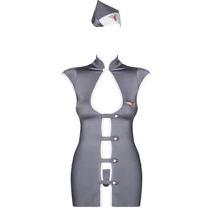 Costum Obsessive Stewardesă Gri S-M