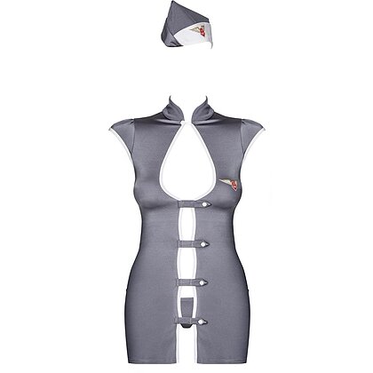 Costum Obsessive Stewardesă Gri L-XL