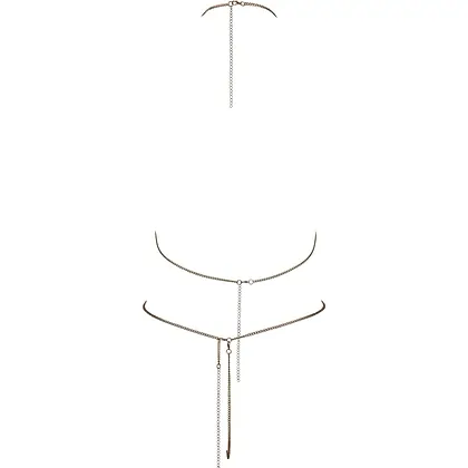 Cottelli Set Lanț Auriu cu Ștrasuri, 2 Piese