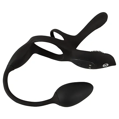 Couples Choice Inel Multifuncțional 5 în 1, Reîncărcabil Negru