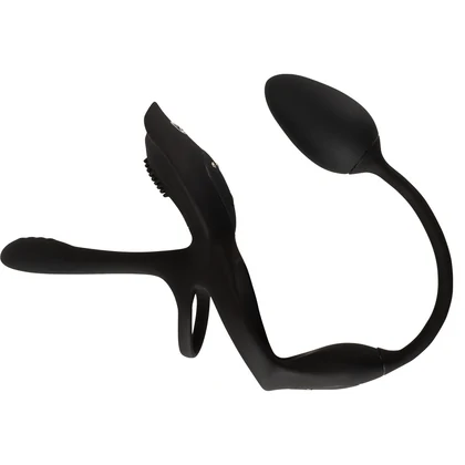 Couples Choice Inel Multifuncțional 5 în 1, Reîncărcabil Negru