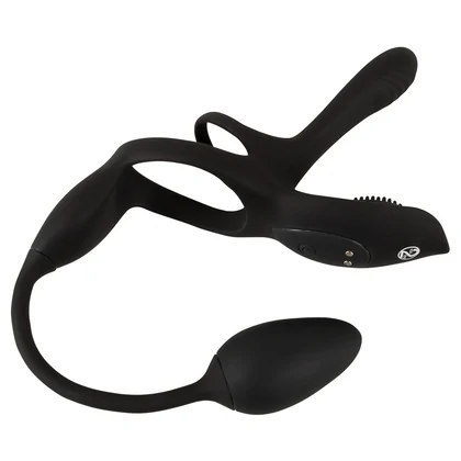 Couples Choice Inel Multifuncțional 5 în 1, Reîncărcabil Negru