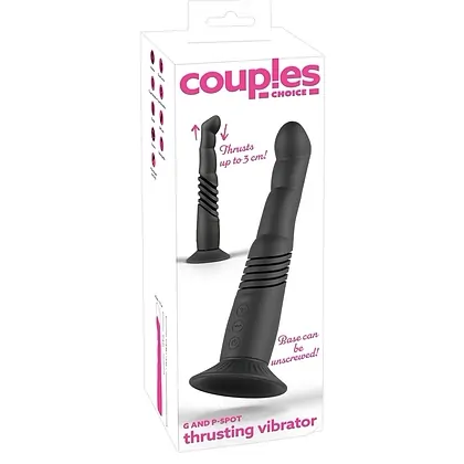 Couples Choice Vibrator Împingeri Punct G și Prostată 9x9 Negru