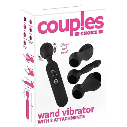 Couples Choice Wand – 12 Moduri, încălzire 41°C, Reîncărcabil