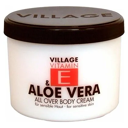 Cremă Corp Cu Vitamină E Și Aloe Vera Village Cosmetics 500ml