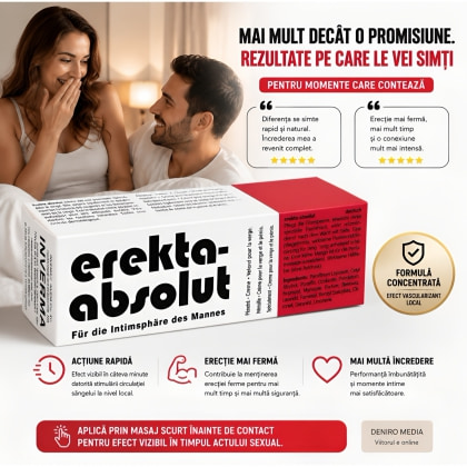 Cremă Inverma Erekta Absolut pentru Erecție la Bărbați 18 ml