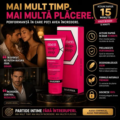 Cremă Întârziere Ejaculare Men Stop 18ml