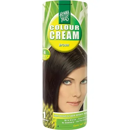 Cremă nuanțatoare 4 Colour Cream Brown Hennaplus 60ml