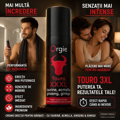 Cremă Stimulare Erecție Orgie Touro 3XL 15 ml