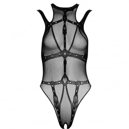Crotchless Body Cottelli Collection Maya Negru S-L