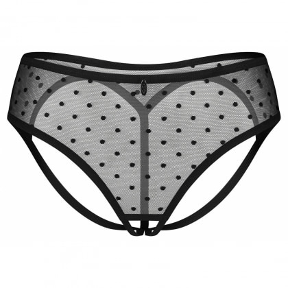 Crotchless Panties Obsessive Nuites Negru 2XL-3XL