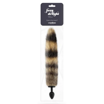 Crushious Foxy Delight Plug Anal cu Coadă 30 cm Negru