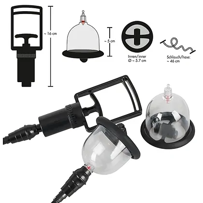 Cupe Vibratoare Pentru Sfârcuri Bad Kitty Transparent