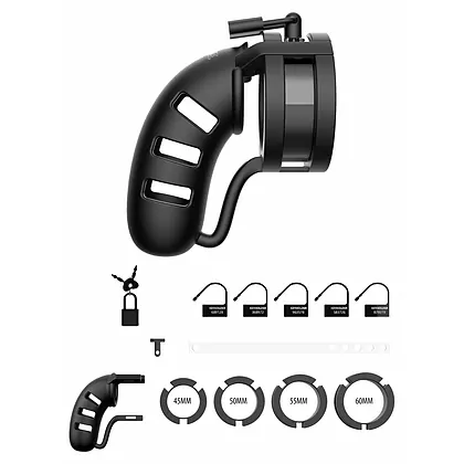 Cușcă de Castitate Man Cage Silicon Model 19 Negru