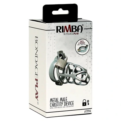 Cușcă Penis Male Chastity Device Argintiu