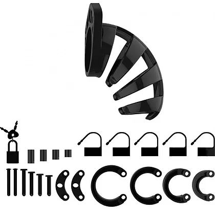 Cușcă Penis Model 02 Chastity 3.5 Negru