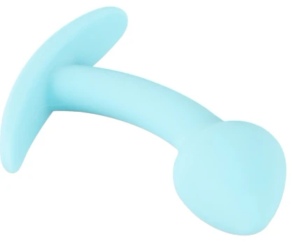 Cuties Plug Albastru — Mini Plug silicon 7.1 cm Discret